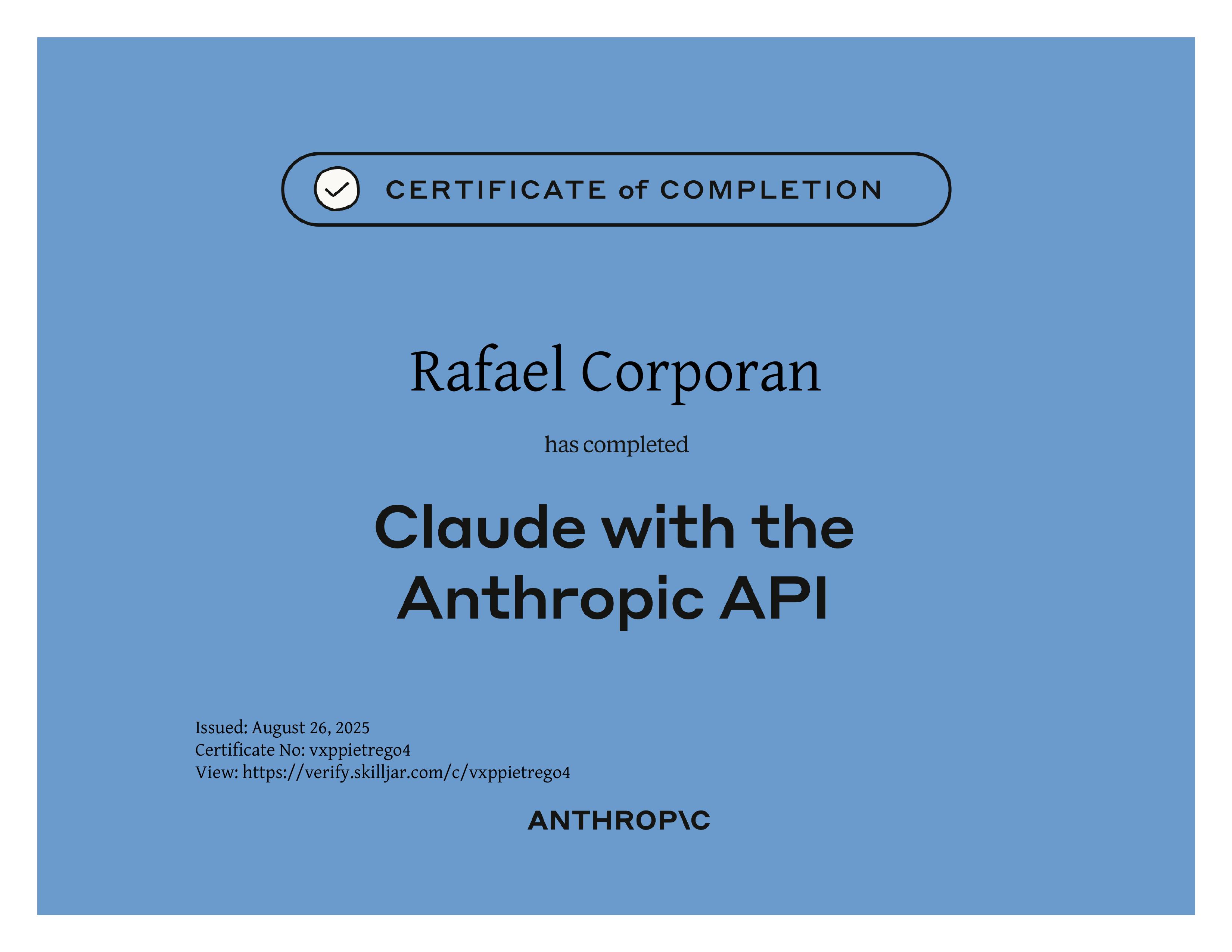 Claude with the Anthropic API