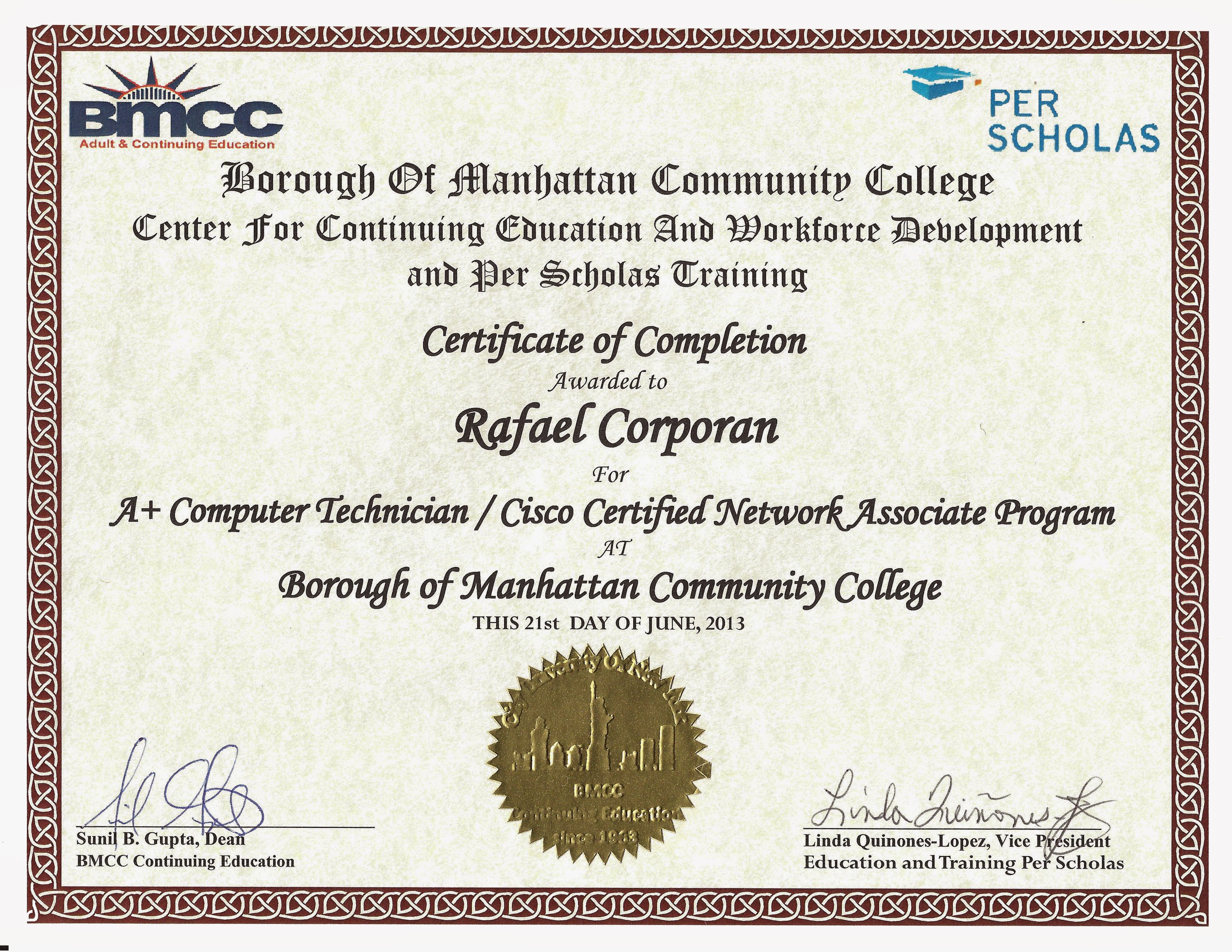 BMCC Diploma